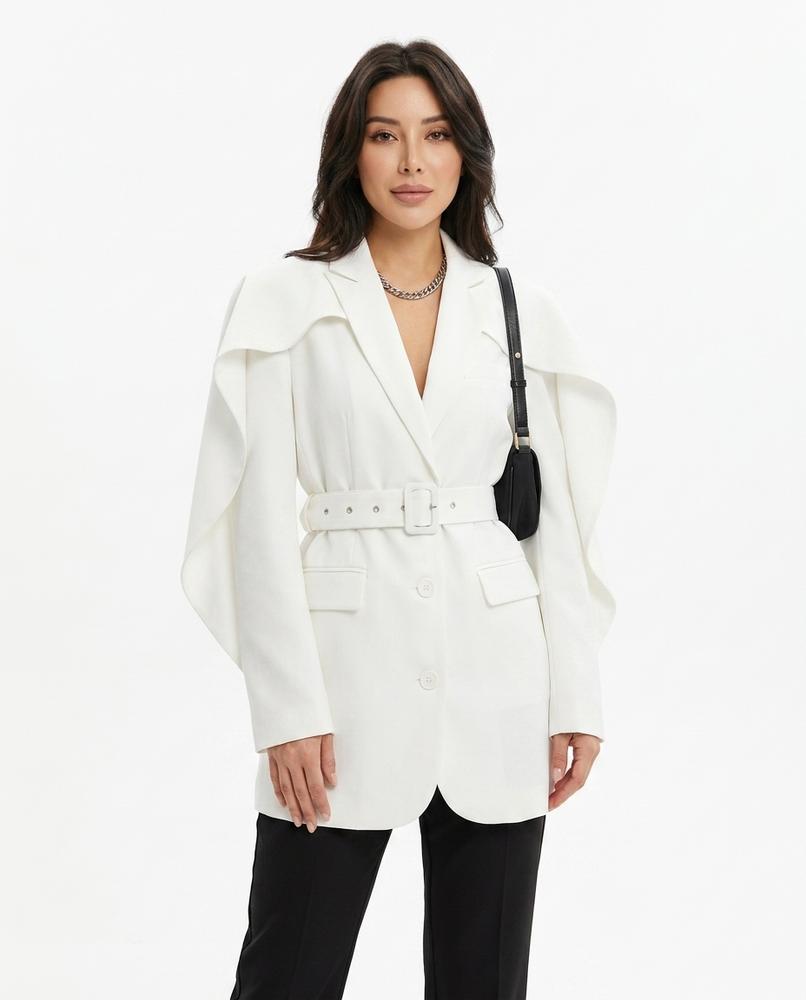 Heidi Outlet - Armor | Langgeschnittener Satinierter Sakko Damen