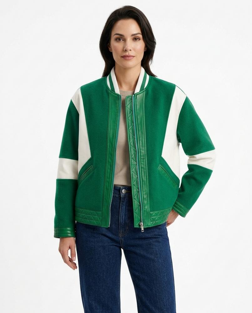 Heidi Outlet - Ramin | Zweifarbige Gepaspelte Jacke Unisex