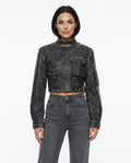 Heidi Outlet - Nilom | Kurz Geschnittene Gewaschene Jacke Damen