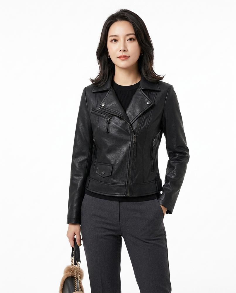 Heidi Outlet - Lotor | Taillierte Asymmetrische Jacke Damen
