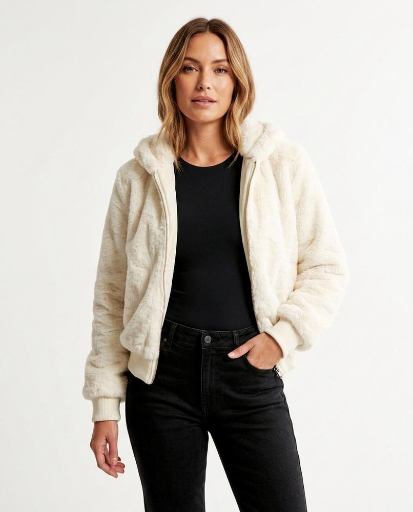 Heidi Outlet - Neram | Gefütterte Plüschige Jacke Damen