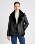 Heidi Outlet - Ledar | Gefütterte Asymmetrische Jacke Damen