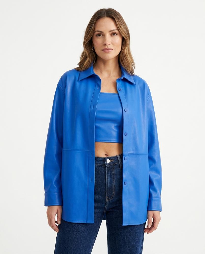 Heidi Outlet - Zevar | Weit Geschnittene Perforierte Jacke Damen