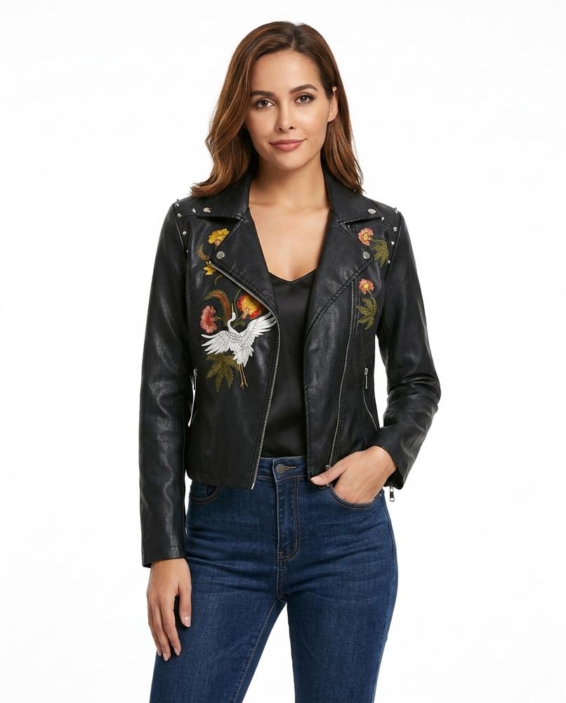 Heidi Outlet - Vamir | Bestickt Asymmetrisch Jacke Damen