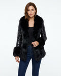 Heidi Outlet - Rosin | Taillierte Fellbesetzte Jacke Damen