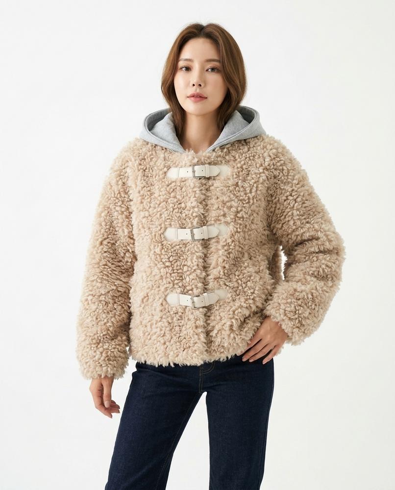 Heidi Outlet - Armon | Weite Strukturierte Jacke Damen