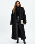 Heidi Outlet - Dadan | Verschlussloser Felliger Mantel Damen