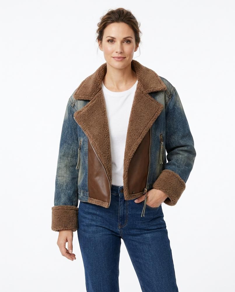 Heidi Outlet - Elmin | Gefütterte Asymmetrische Jacke Damen