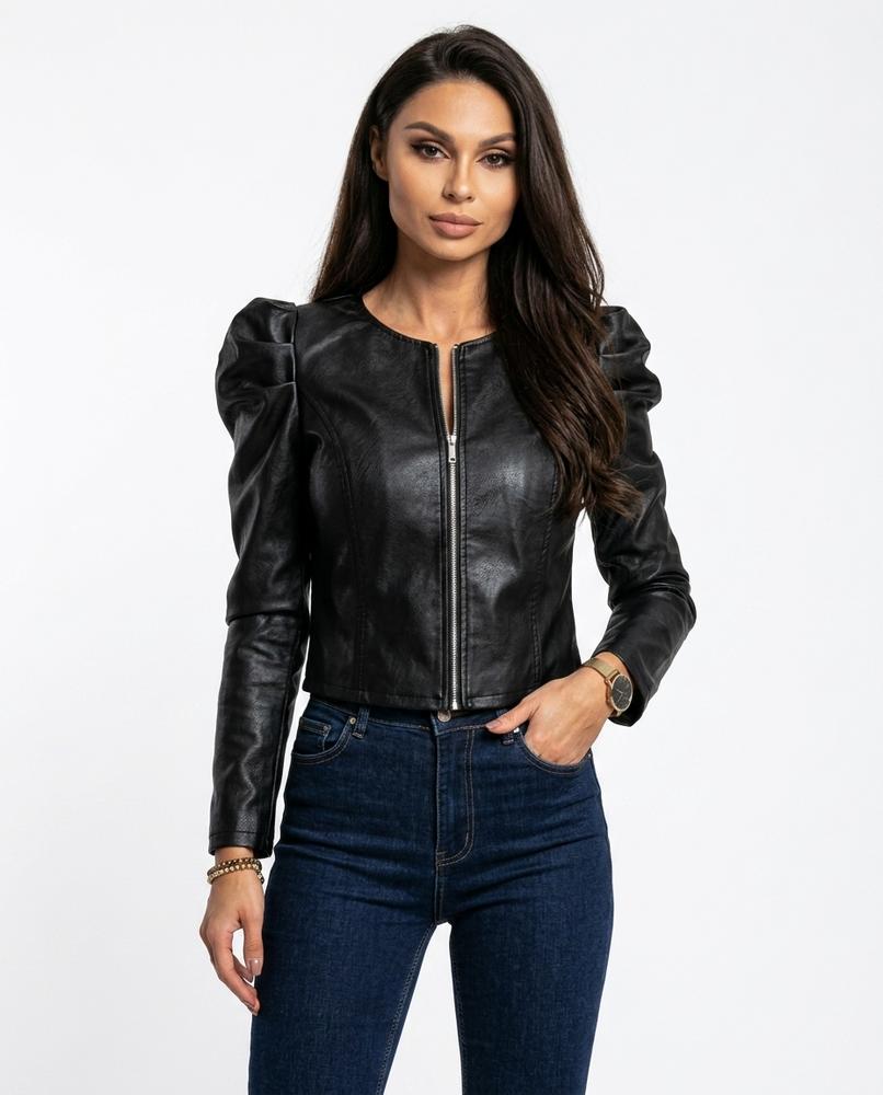 Heidi Outlet - Romel | Gepuffte Kragenlose Jacke Damen