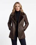 Heidi Outlet - Caram | Gefütterte Asymmetrische Jacke Damen