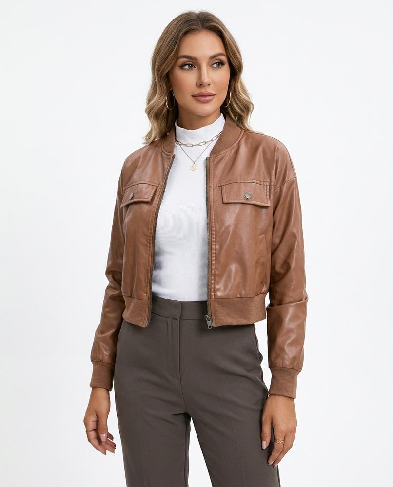 Heidi Outlet - Nover | Kurzgeschnittene Gerippte Jacke Damen