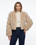 Heidi Outlet - Allan | Segmentierte Kragenlose Jacke Damen