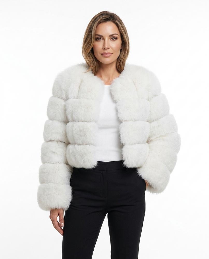 Heidi Outlet - Allan | Segmentierte Kragenlose Jacke Damen