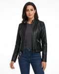 Heidi Outlet - Yoser | Taillierte Glatte Jacke Damen