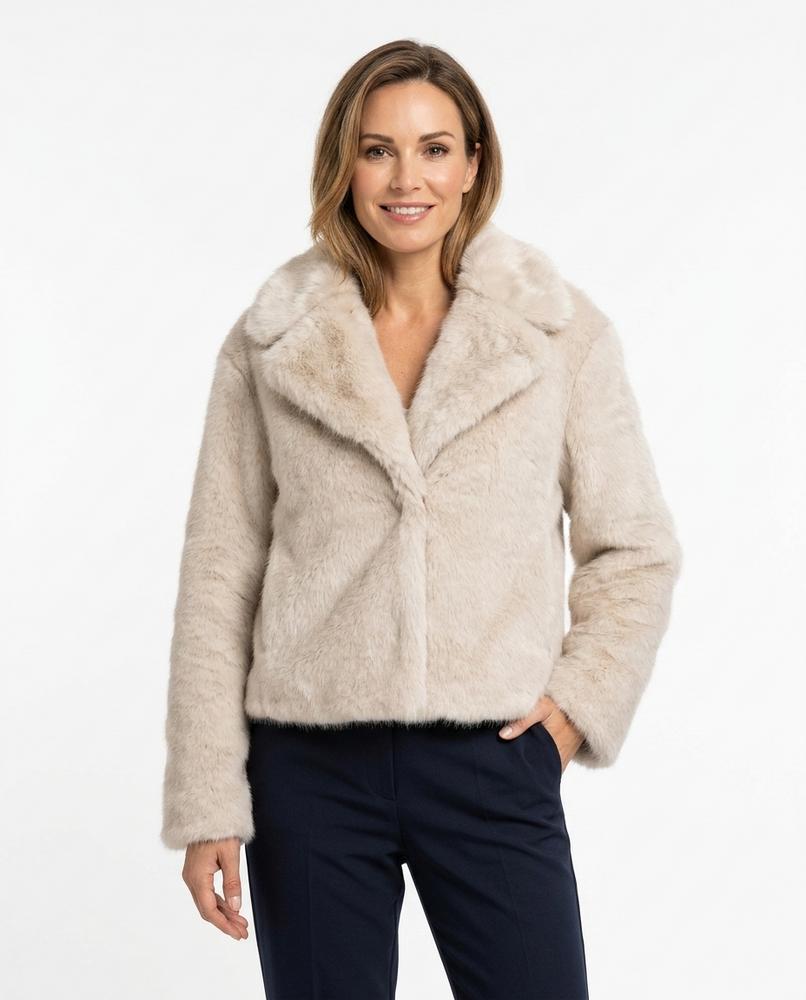 Heidi Outlet - Yoram | Flauschige Kurzgeschnittene Jacke Damen