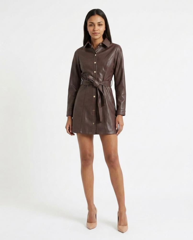 Heidi Outlet - Nedar | Tailliertes Langärmeliges Kleid Damen