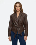 Heidi Outlet - Losol | Gegürtete Strukturierte Jacke Damen