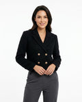 Heidi Outlet - Nosil | Strukturierte Zweireihige Jacke Damen