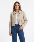 Heidi Outlet - Lylar | Kurzgeschnittene Gekragte Jacke Damen