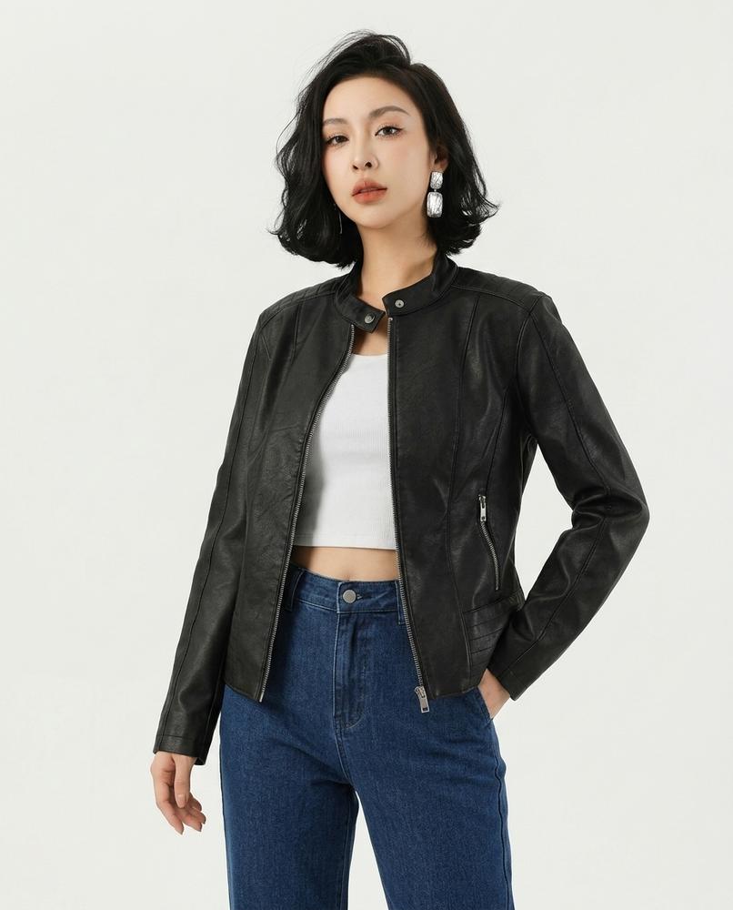 Heidi Outlet - Vavin | Kunstlederne Taillierte Jacke Damen