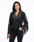 Heidi Outlet - Alran | Besetzte Gefranste Jacke Damen