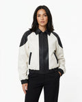 Heidi Outlet - Sesel | Zweifarbige Gerippte Jacke Damen