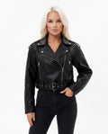 Heidi Outlet - Vasol | Gegürtelte Asymmetrische Jacke Damen