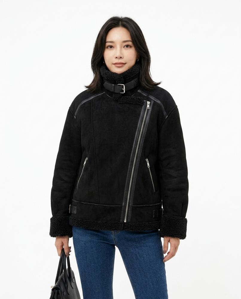 Heidi Outlet - Novar | Gefütterte Asymmetrische Jacke Damen