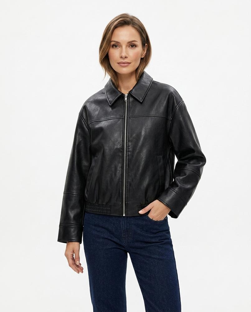 Heidi Outlet - Lalen | Glatte Taillenkurze Jacke Damen