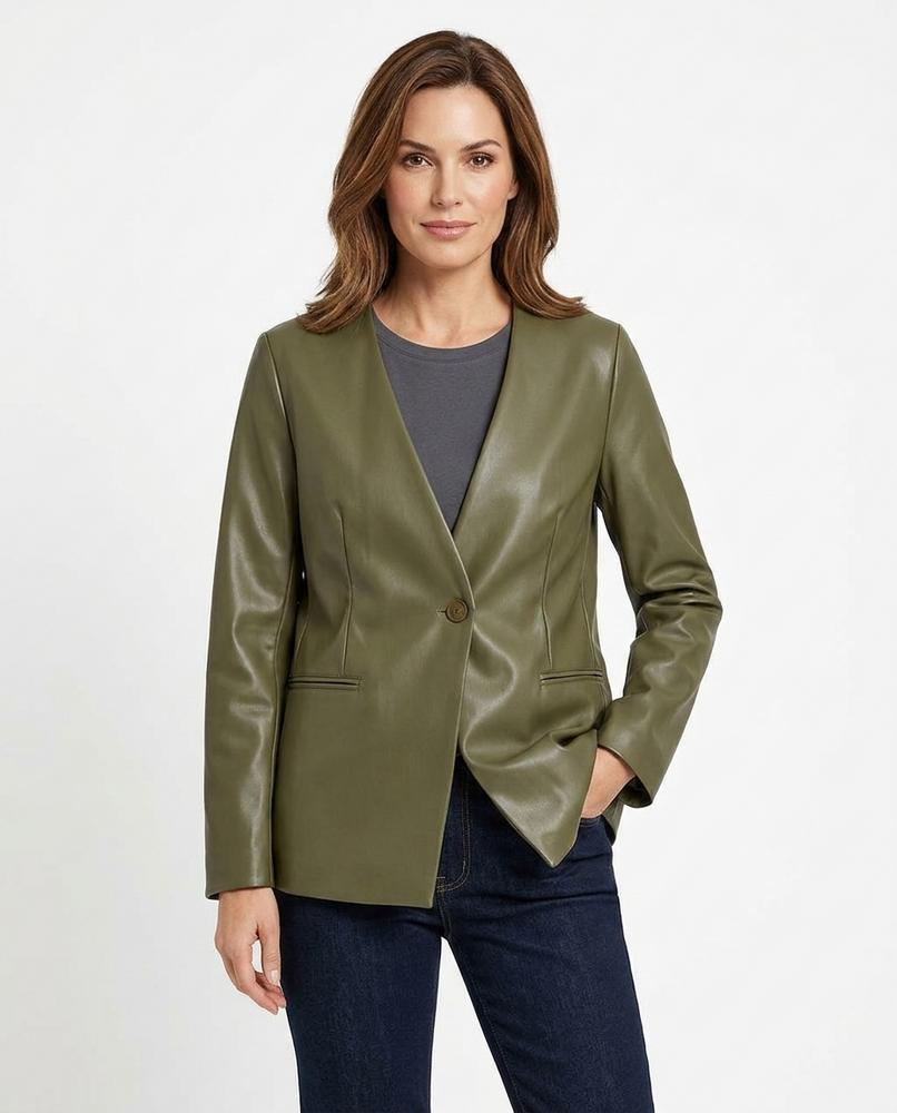 Heidi Outlet - Zelin | Kragenloses Glattes Sakko Damen