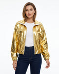 Heidi Outlet - Mikar | Metallische Locker geschnittene Jacke Damen
