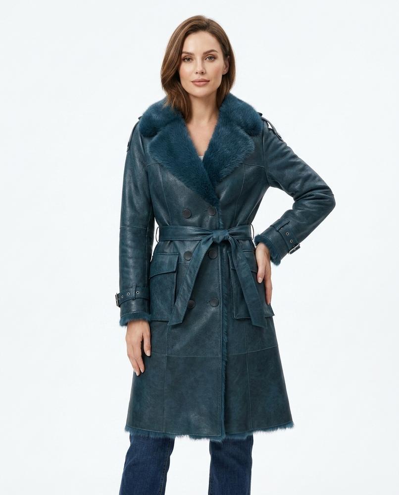 Heidi Outlet - Zemin | Gefütterter Gegürteter Mantel Damen
