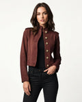 Heidi Outlet - Ledar | Kurze Geknöpfte Jacke Damen