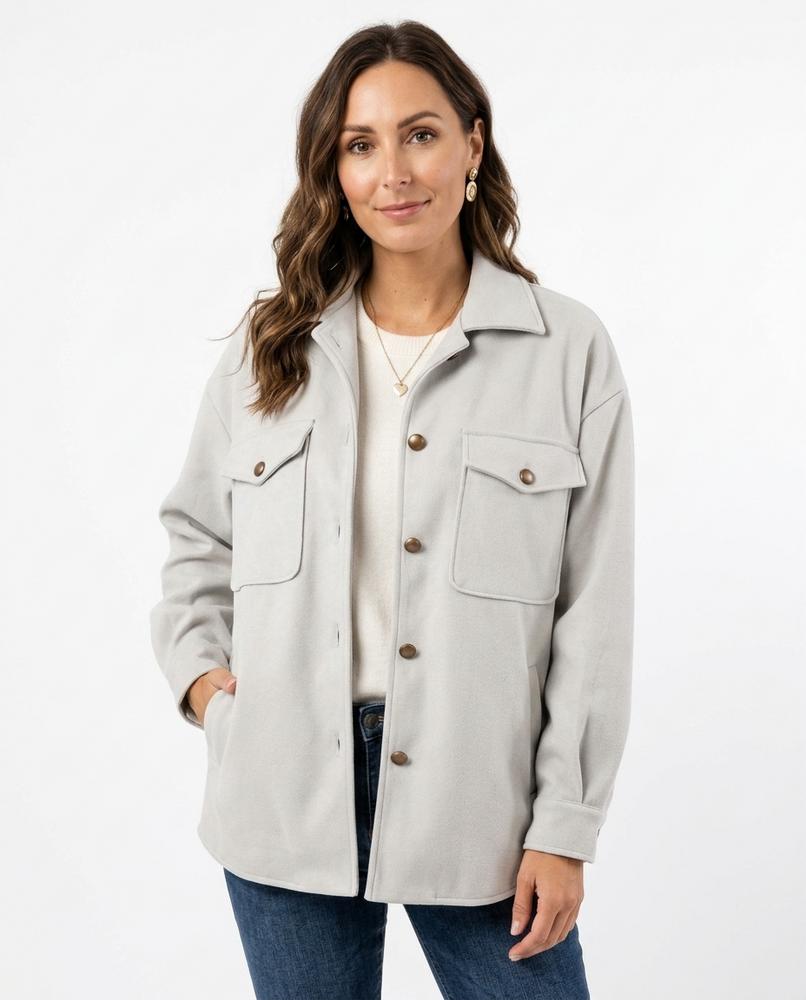 Heidi Outlet - Vesen | Samtige Geknöpfte Jacke Damen
