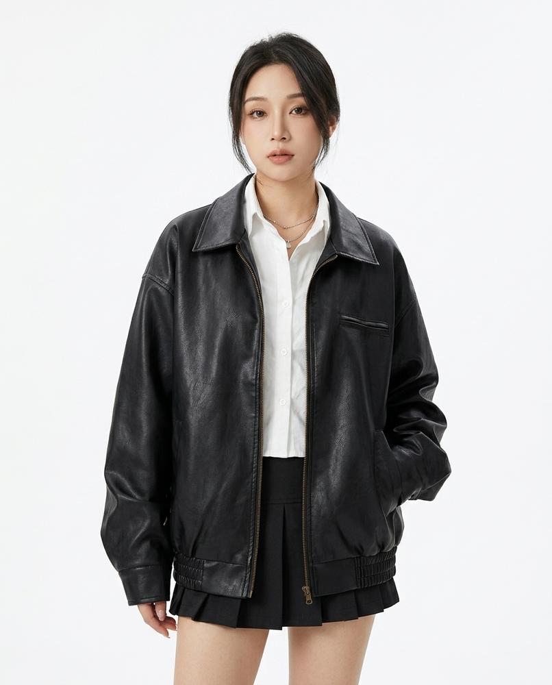 Heidi Outlet - Camon | Gezipte Glatte Jacke Damen