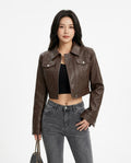 Heidi Outlet - Rosol | Kurzgeschnittene Glatte Jacke Damen