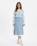 Heidi Outlet - Rorel | Zweiteiliges Gestricktes Kleid Damen