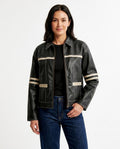 Heidi Outlet - Ronal | Gestreifte Kontrastgesteppte Jacke Damen