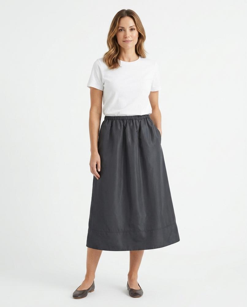 Heidi Outlet - Kavar | Ausgestellter Glatter Rock Damen