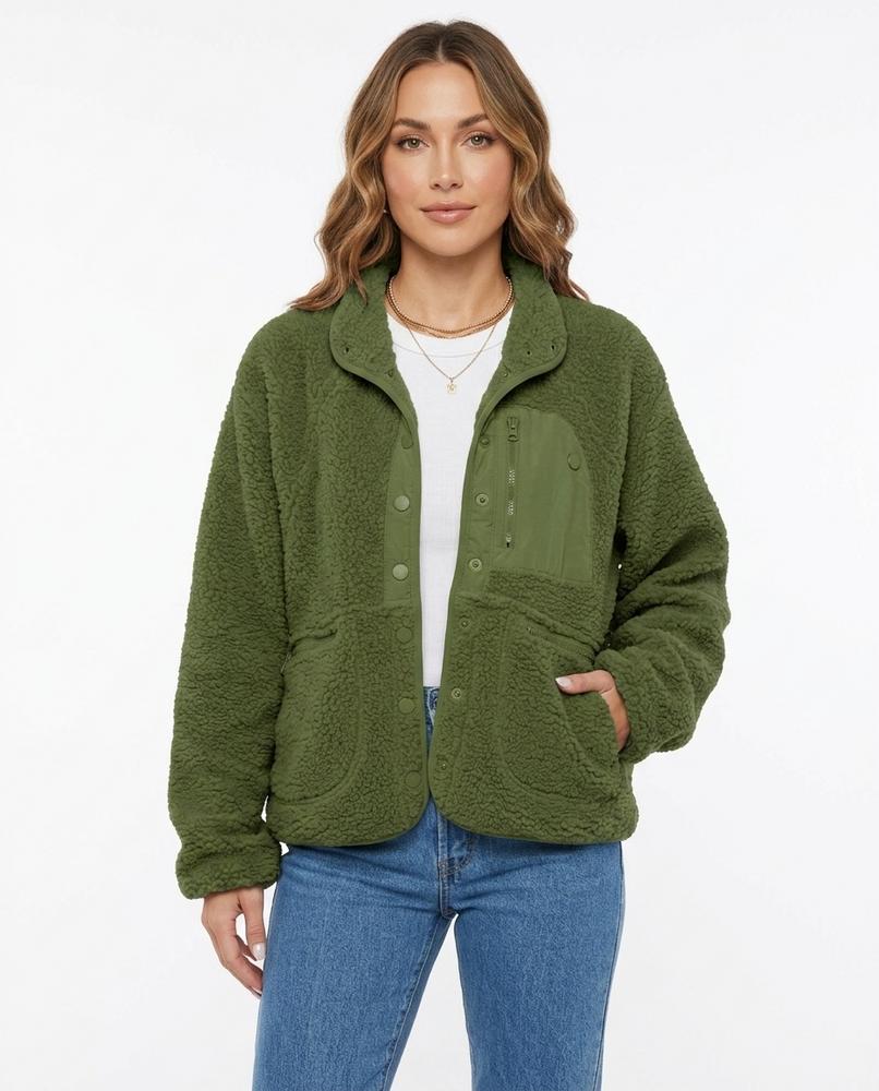 Heidi Outlet - Vamel | Strukturierte Geknöpfte Jacke Damen