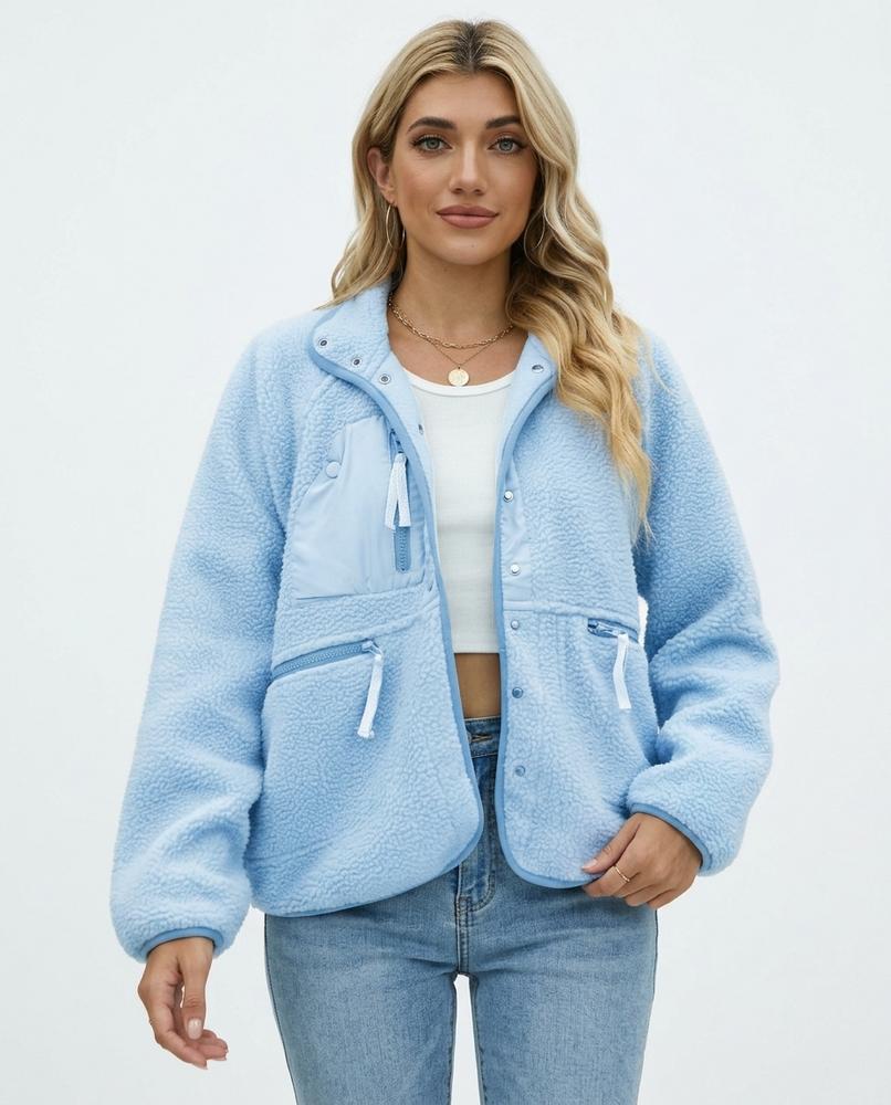 Heidi Outlet - Vamel | Strukturierte Geknöpfte Jacke Damen