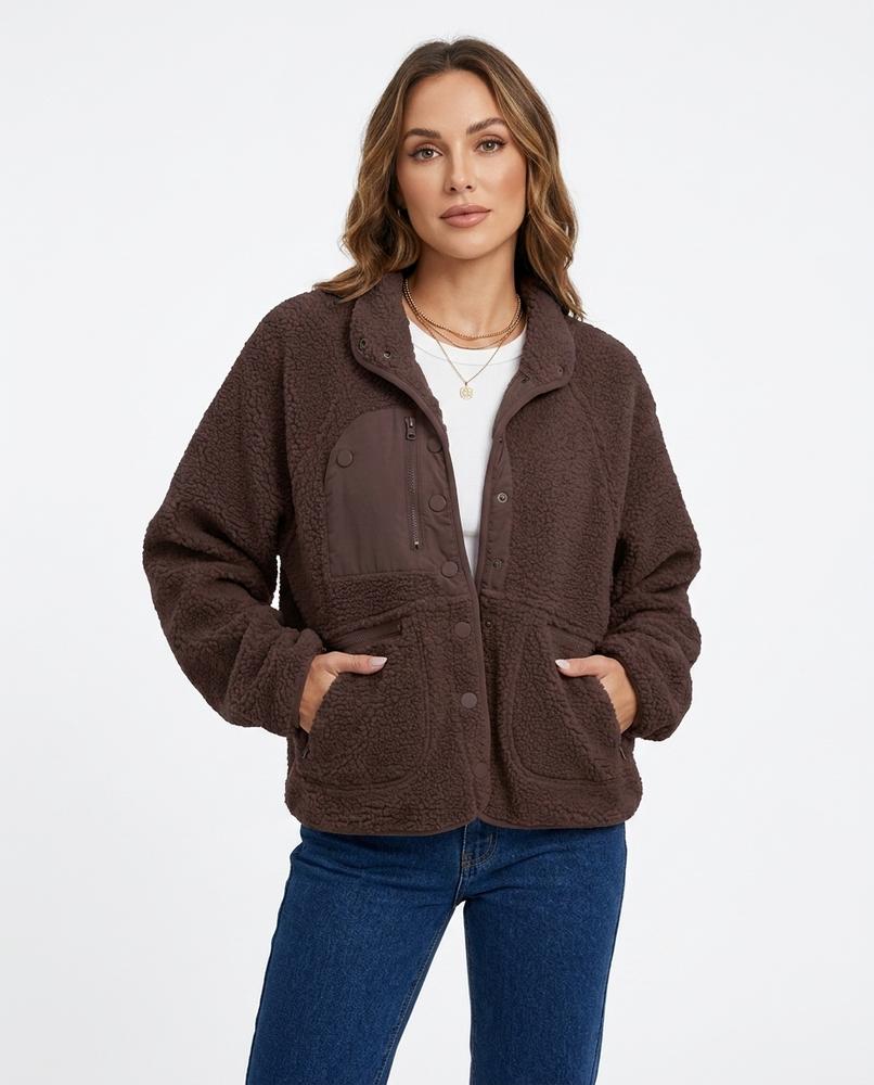 Heidi Outlet - Vamel | Strukturierte Geknöpfte Jacke Damen