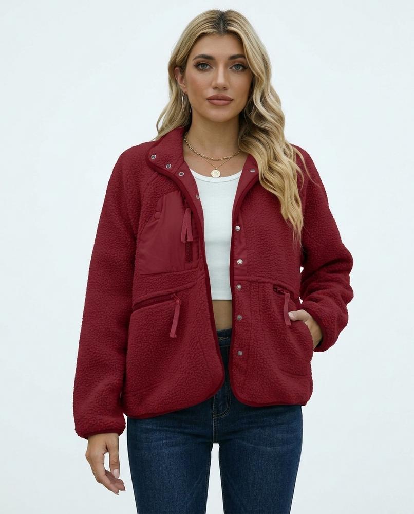 Heidi Outlet - Vamel | Strukturierte Geknöpfte Jacke Damen