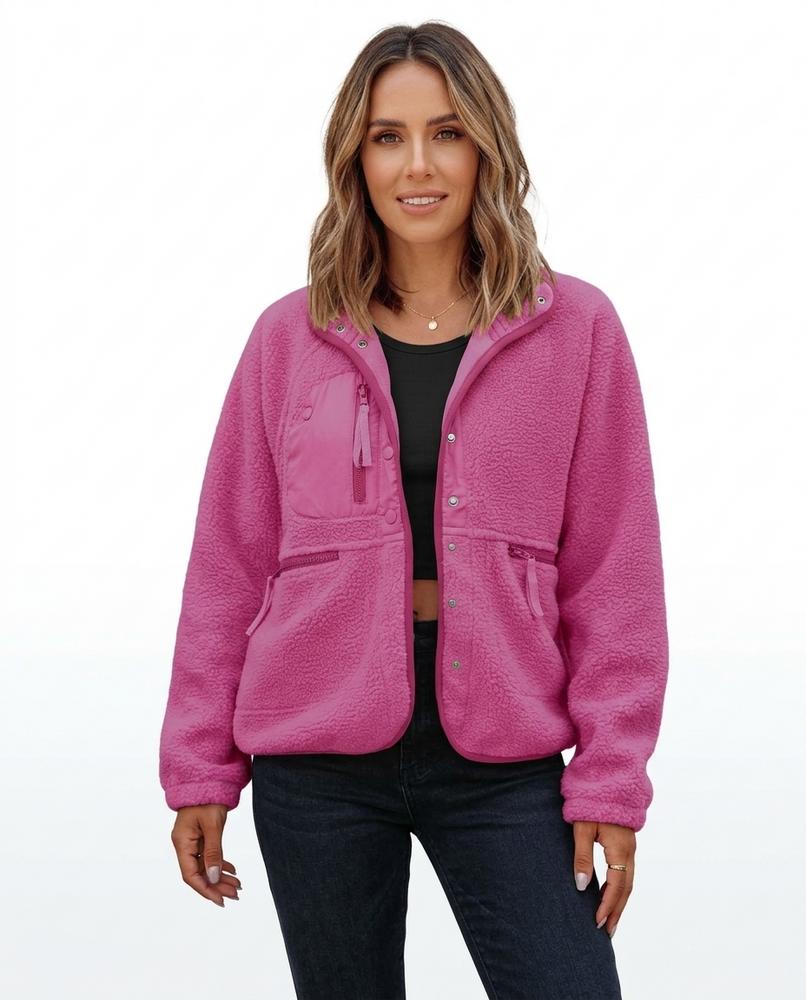 Heidi Outlet - Vamel | Strukturierte Geknöpfte Jacke Damen