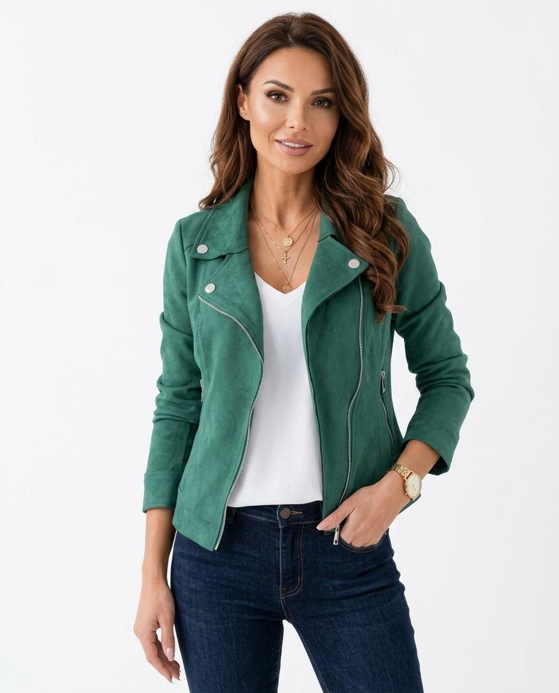 Heidi Outlet - Timel | Veloursartige Asymmetrische Jacke Damen