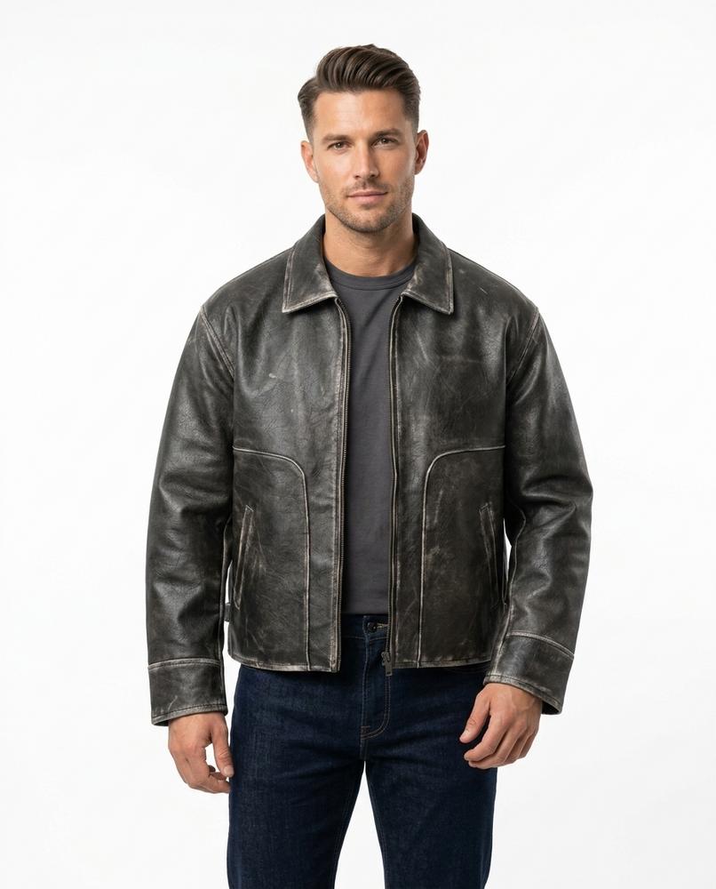Heidi Outlet - Ritor | Gewaschene Lockere Jacke Herren
