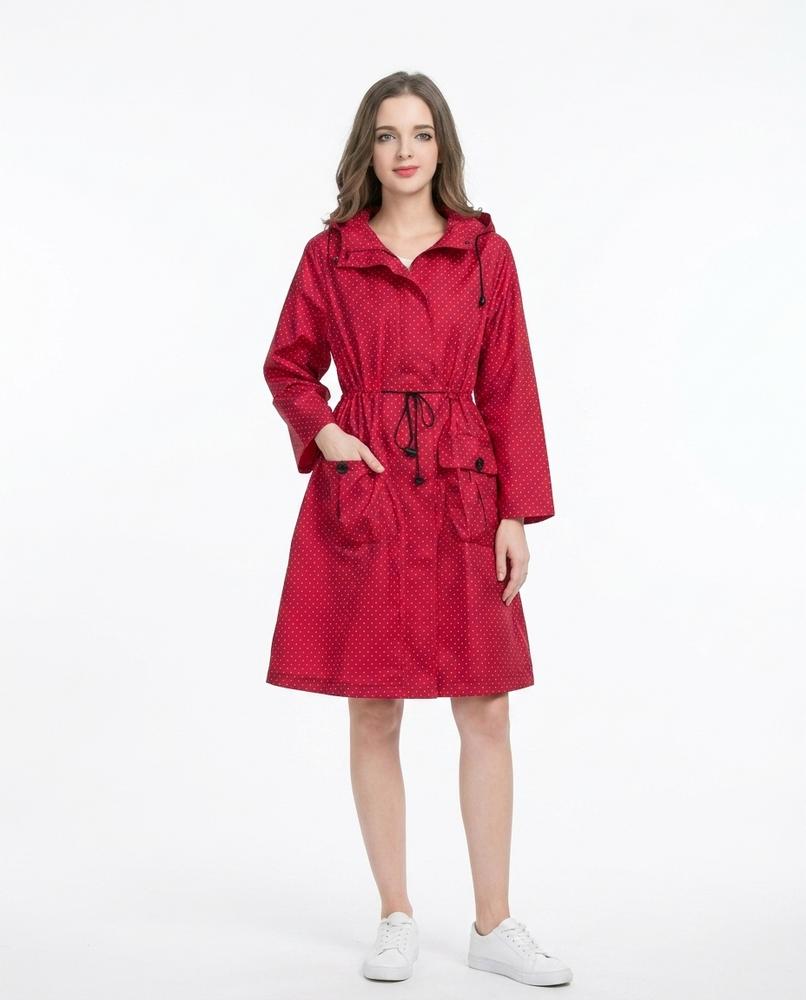Heidi Outlet - Zasan | Gepunktete Kapuzierte Jacke Damen