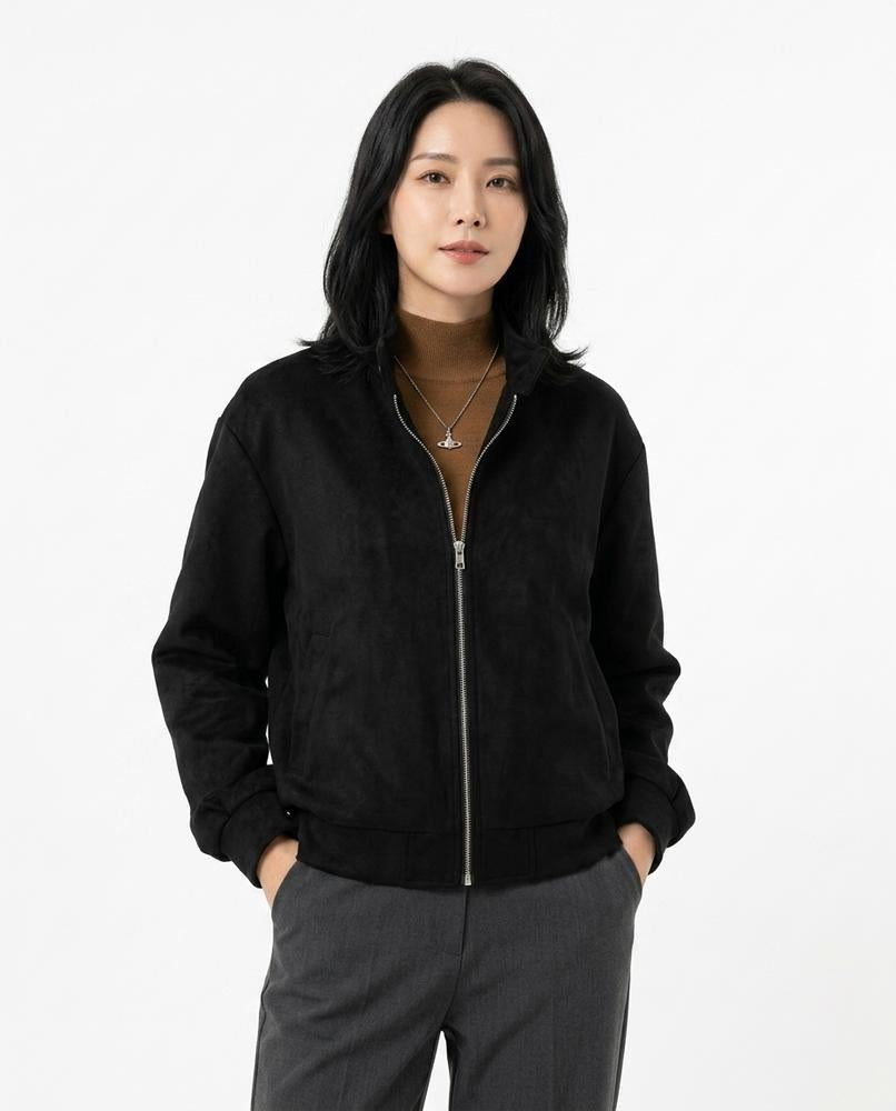 Heidi Outlet - Zamar | Veloursartige Lockere Jacke Damen