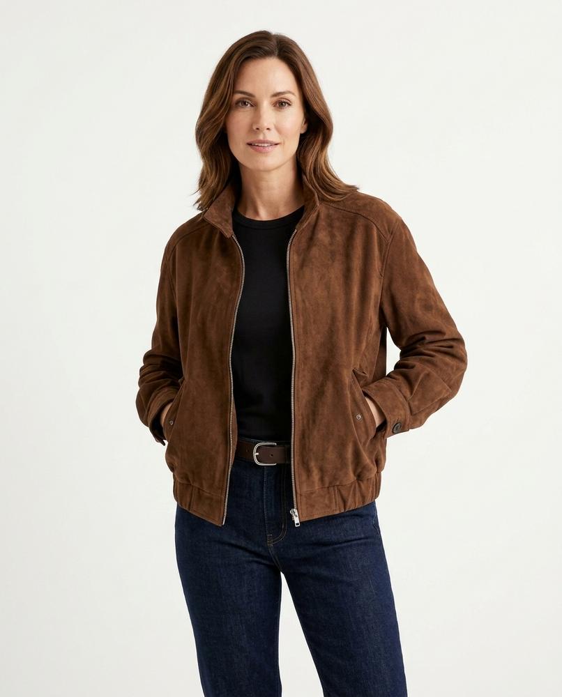 Heidi Outlet - Zamar | Veloursartige Lockere Jacke Damen