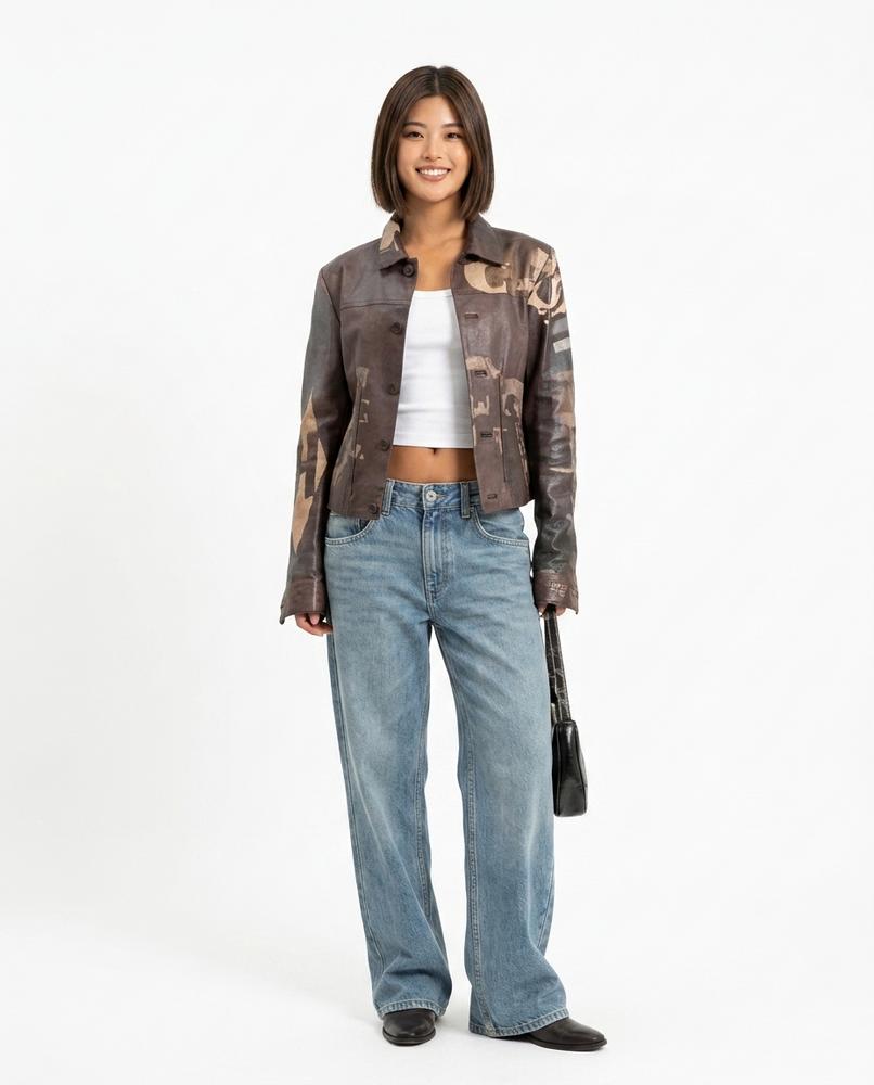 Heidi Outlet - Nenal | Bedruckte Kurze Jacke Damen